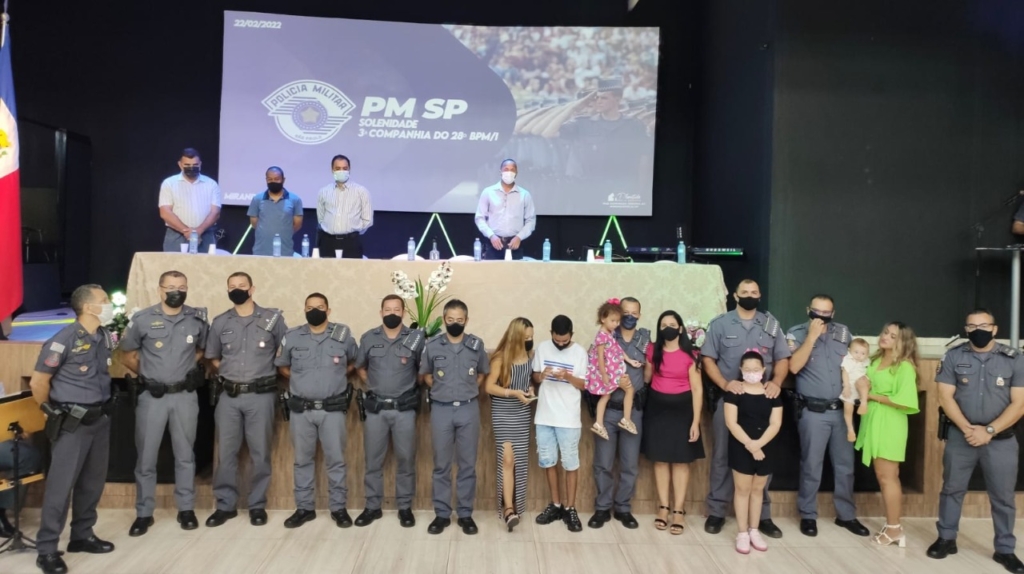 Em Mirandópolis Policiais Militares são homenageados pelo comando do CPI-10 e 28º BPM/I