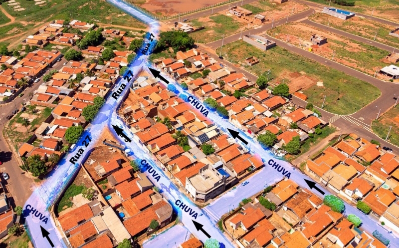 Prefeitura de Andradina inicia obras antienchente na Rua 27 do bairro Gasparelli