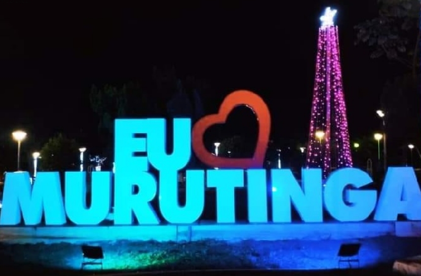 Prefeito Cristiano manda instalar letreiro “Eu Amo Murutinga” e local vira cartão postal