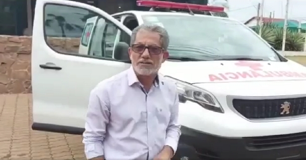 Prefeito Paulo Boaventura recebe nova ambulância para Castilho; 7 só em seu mandato