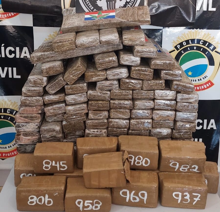 2º DP de Três Lagoas prende traficante e apreende 105 kg de maconha, alvo de investigação Bairro SETSUL