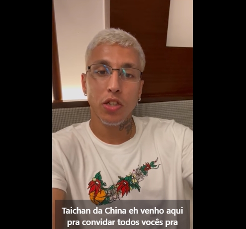 JOGADOR DA CHINA O SUDMENNUCCENSE CRYZAN BARCELOS MANDOU UM CONVITE PARA VOCÊS⚽