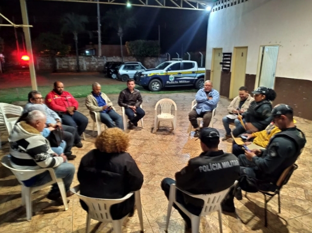 Comando do 2º BPM se reúne com os Presidentes de Bairros de Três Lagoas