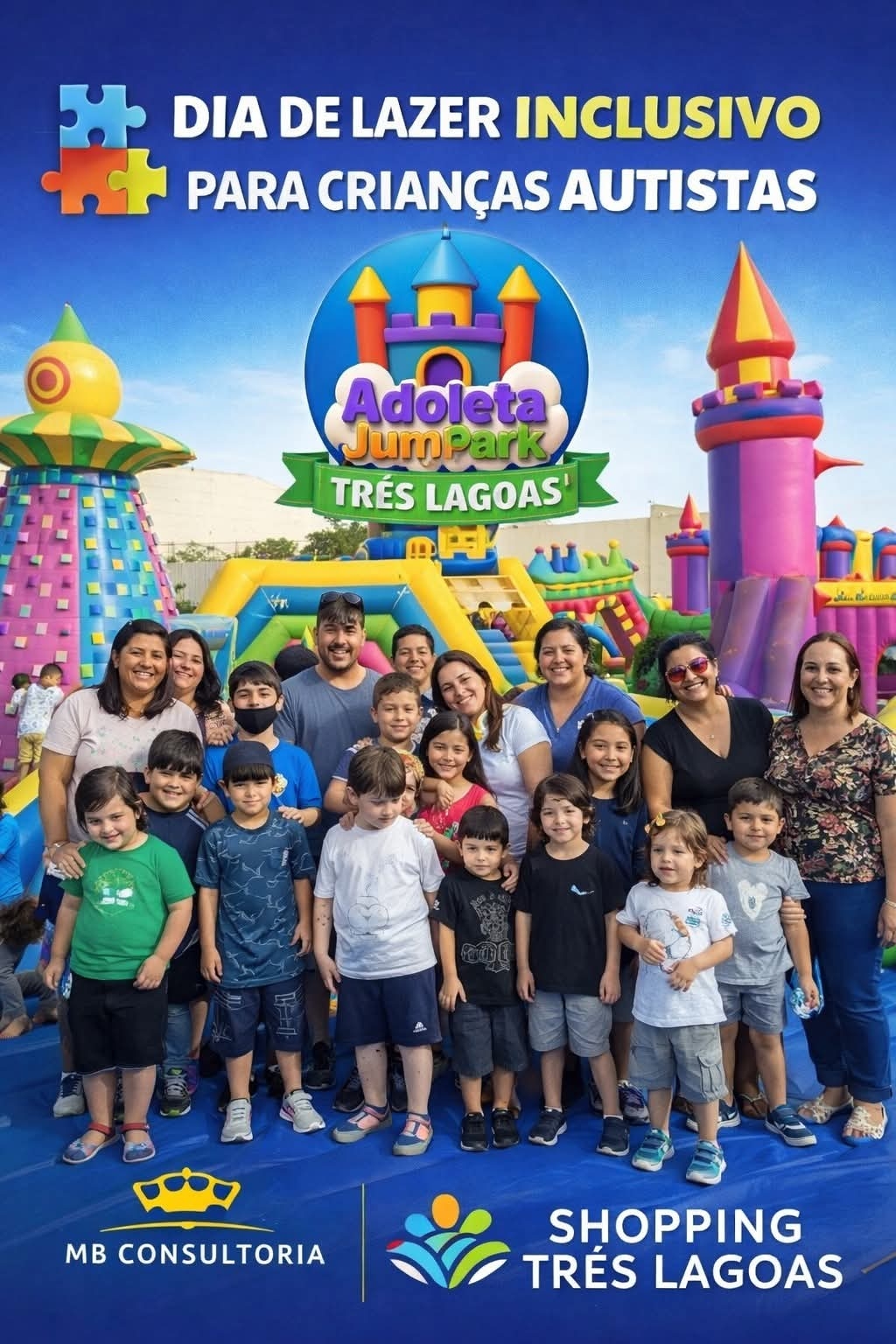 MB Consultoria e Shopping Três Lagoas promovem dia de lazer inclusivo para alunos autistas de Itapura