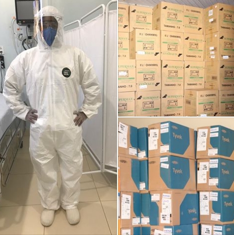 Santa Casa de Andradina recebe para combater COVID-19 mais de 80 mil EPIs do grupo JBS