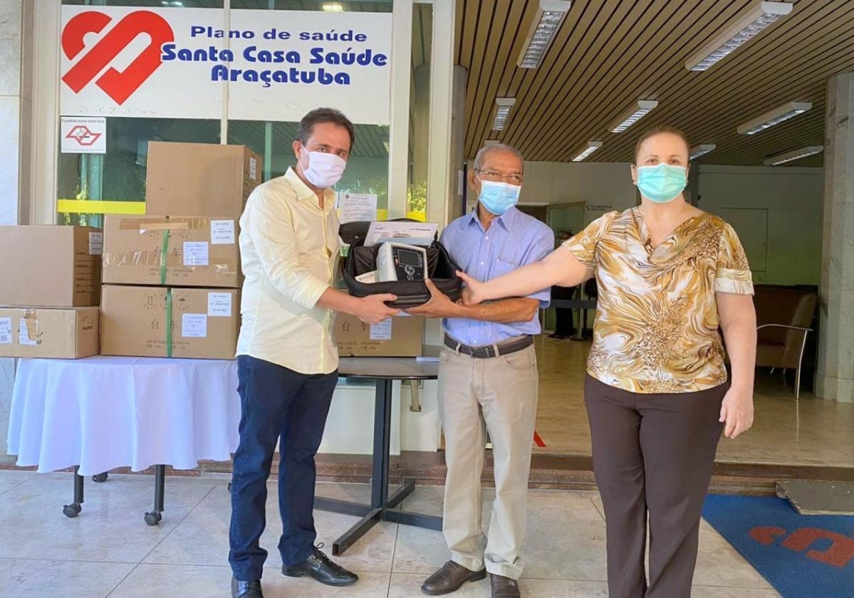 Movimento Noroeste Com Vida: Santa Casa de Araçatuba recebe 3 respiradores artificiais doados pelo Grupo Suzano de Três Lagoas