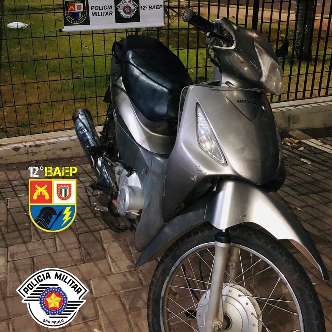12° BAEP DE ARAÇATUBA RECUPERA HONDA BIZ FURTADA