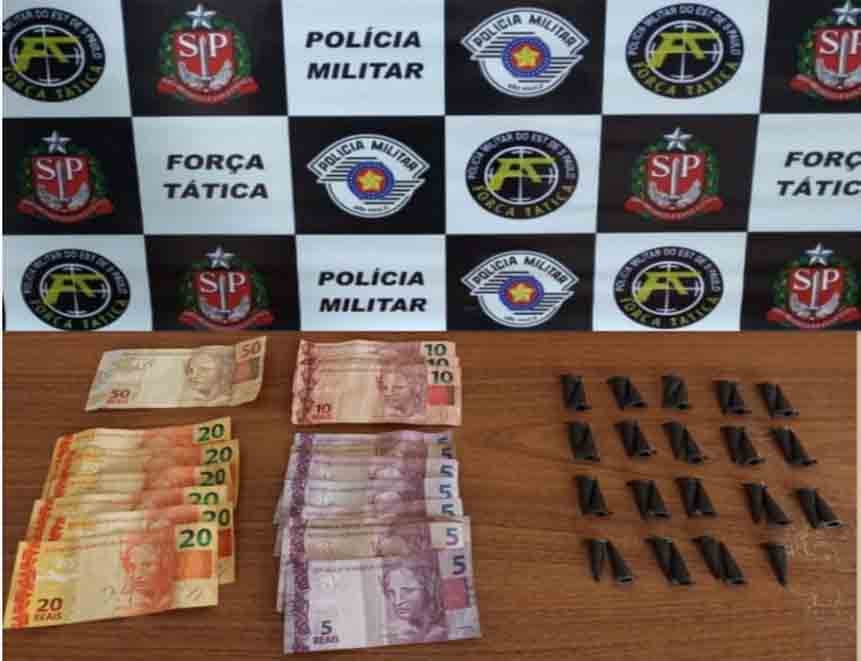 Força Tática de Araçatuba prende mulher por trafico no bairro Água Branca