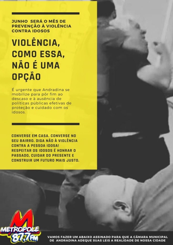 RÁDIO METROPOLE FM DE ANDRADINA: Prevenção à Violência Contra Idosos, é Todos os Dias