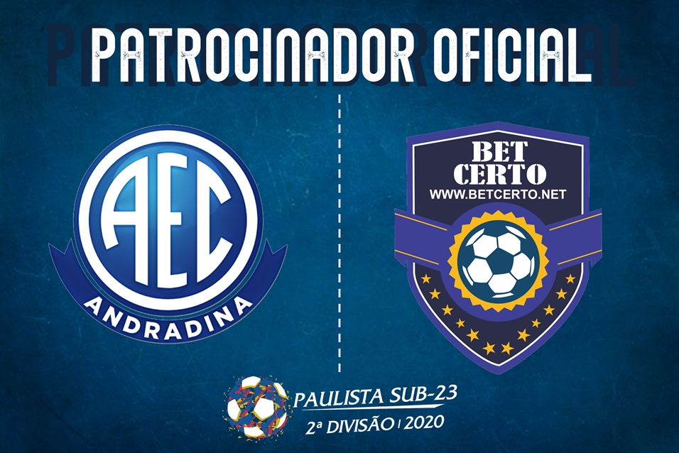Andradina Esporte Clube conseguiu patrocínio da empresa Betcerto.net de Fernandópolis