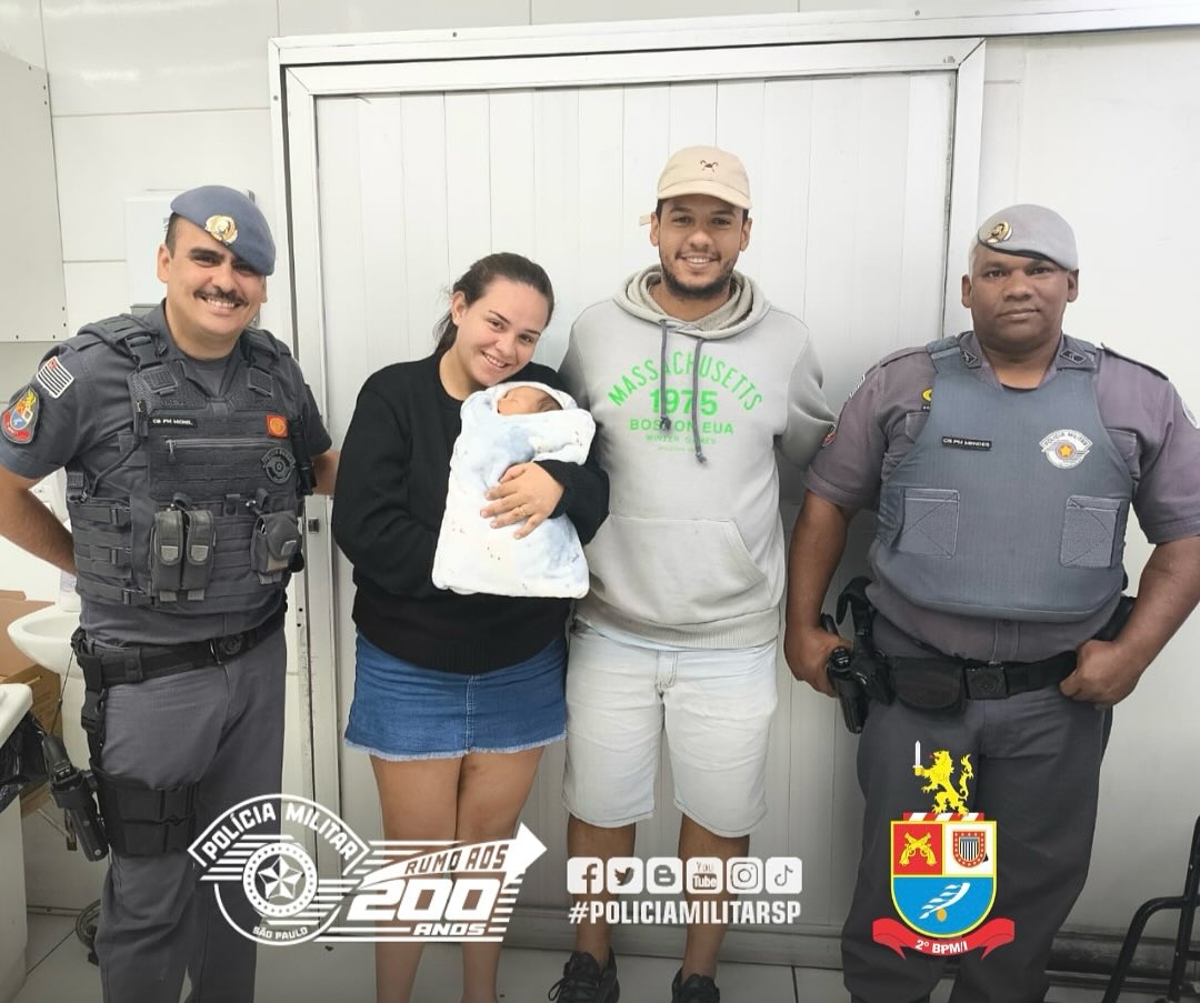 Polícia Militar salva bebê engasgado em Araçatuba