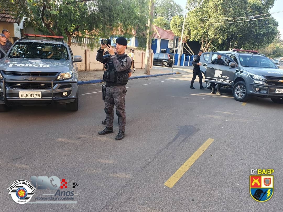 ROTA colhe informações sobre o roubo a bancos em Araçatuba