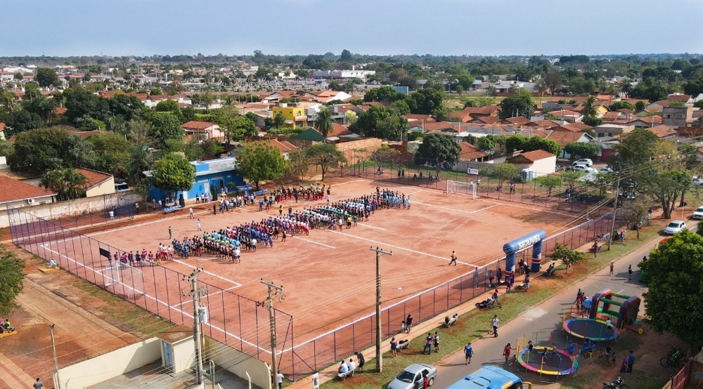 Prefeito Angelo Guerreiro inaugura Arena dos Atletas e “autoriza” início da Copa das Comunidades 2022 em Três Lagoas