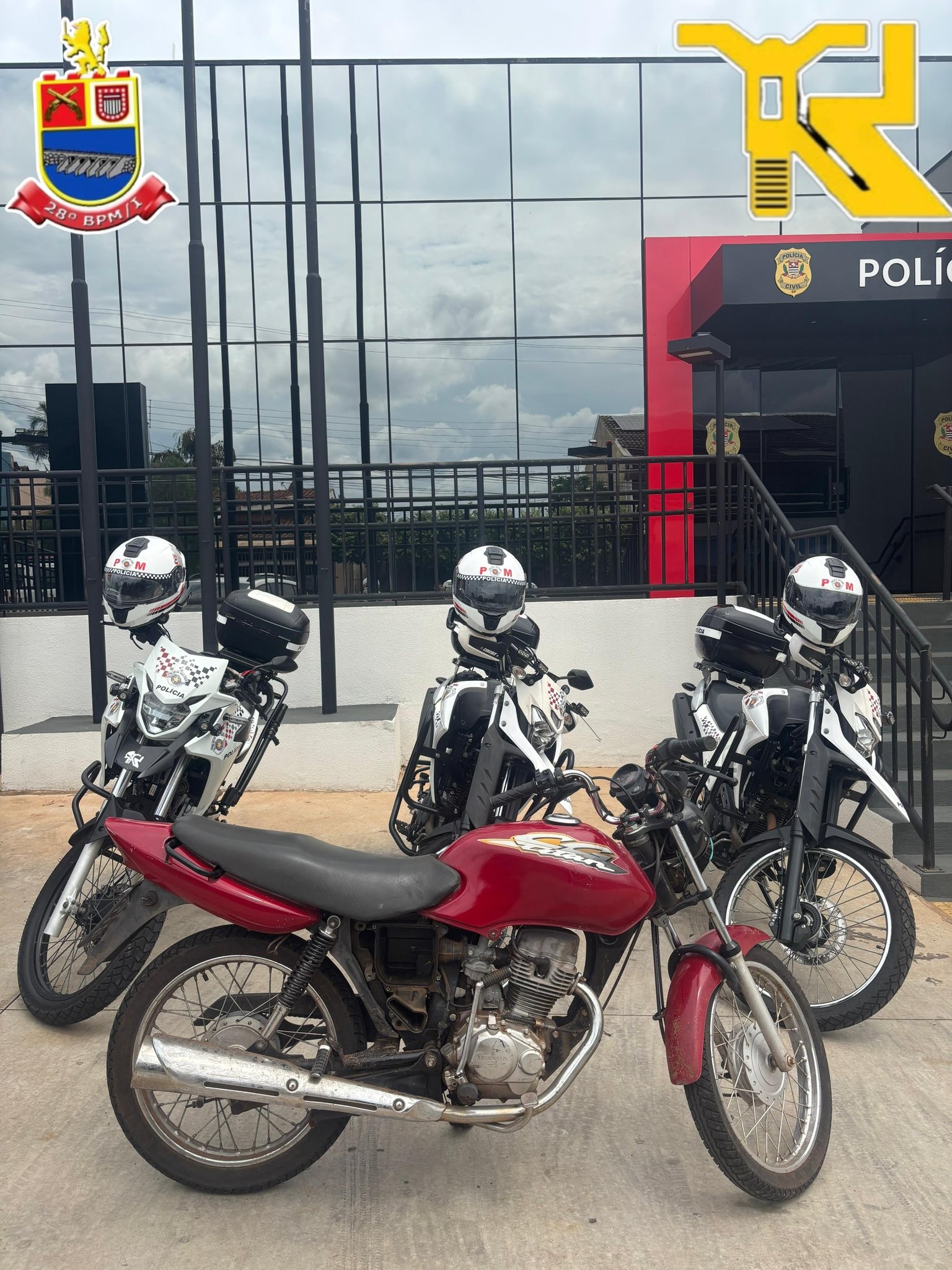 Motocicleta furtada é recuperada pela Polícia Militar e mulher é detida por receptação em Andradina