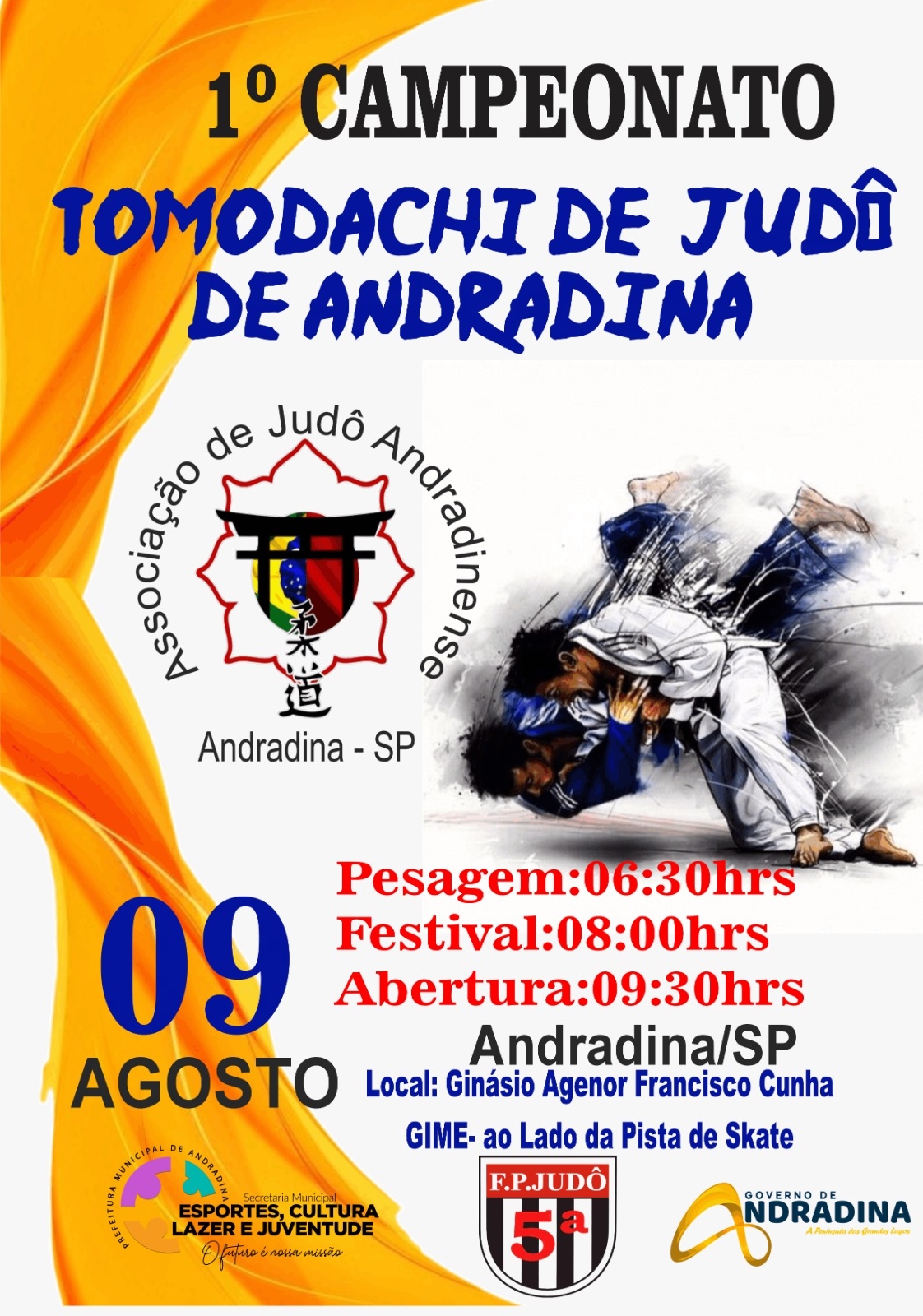 ANDRADINA SEDIA O 1º CAMPEONATO TOMODACHI DE JUDÔ