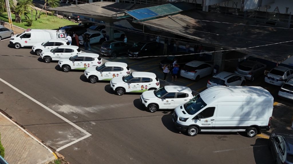 Secretaria Municipal de Saúde de Araçatuba integra oito novos veículos à frota