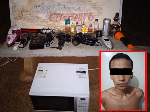 Polícia Militar de Nova Independência prende ladrão que arrombou casa da mãe de vereadora