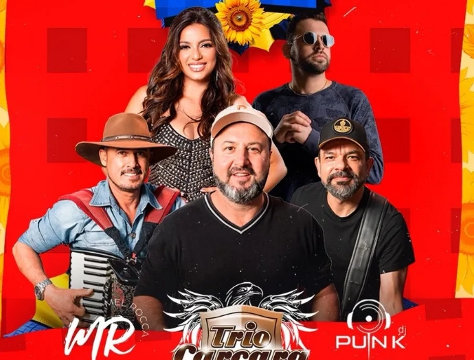 Maior festa junina universitária de Andradina acontece dia 21 no Quintal com Trio Carcará, Mel Roca e DJ Punk