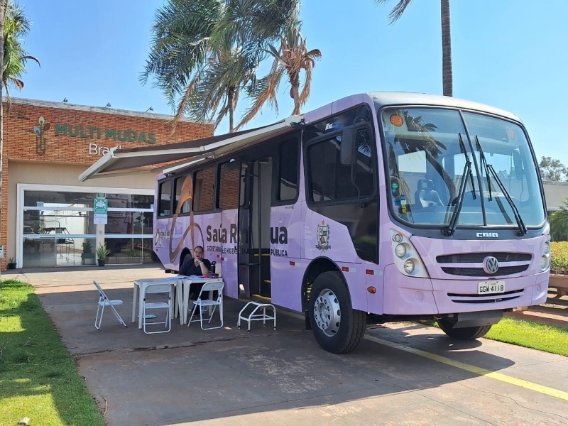 Ônibus da Saúde leva exame preventivo até trabalhadoras da Multi Mudas de Andradina