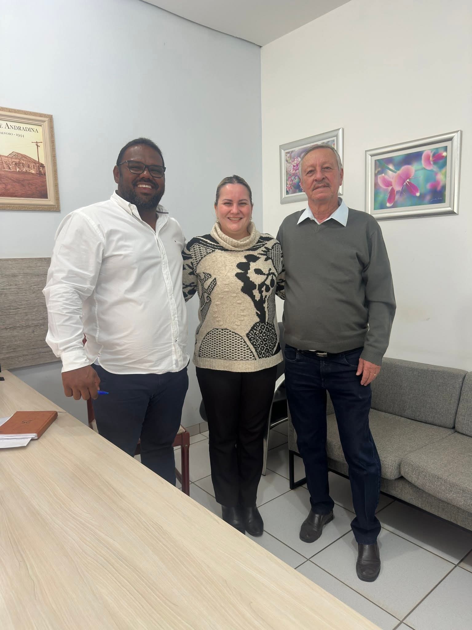 Representante do Deputado Itamar Borges visita Santa Casa de Andradina