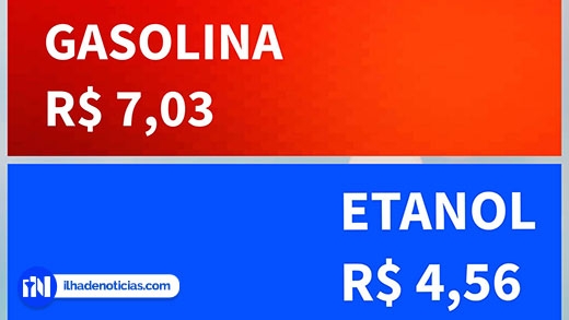 Preço médio da gasolina chega a R$ 7,03 e etanol a R$ 4,56, em Ilha Solteira