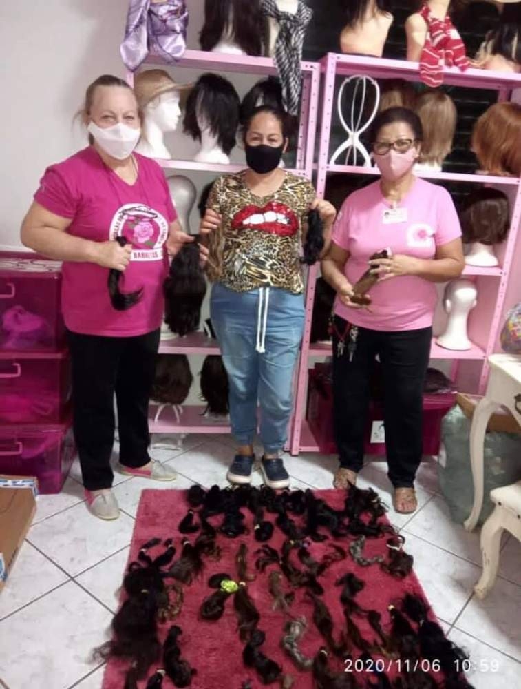 Luluzinhas de Andradina destinam ao Hospital de Amor de Barretos quase 100 mechas de cabelo