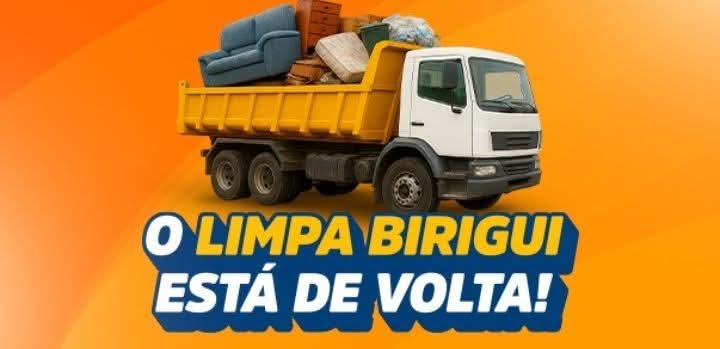 O “Limpa Birigui” está de volta e as coletas vão começar a partir do dia 1º de setembro