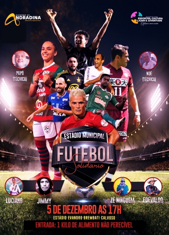 Futebol Solidário reúne craques andradinenses