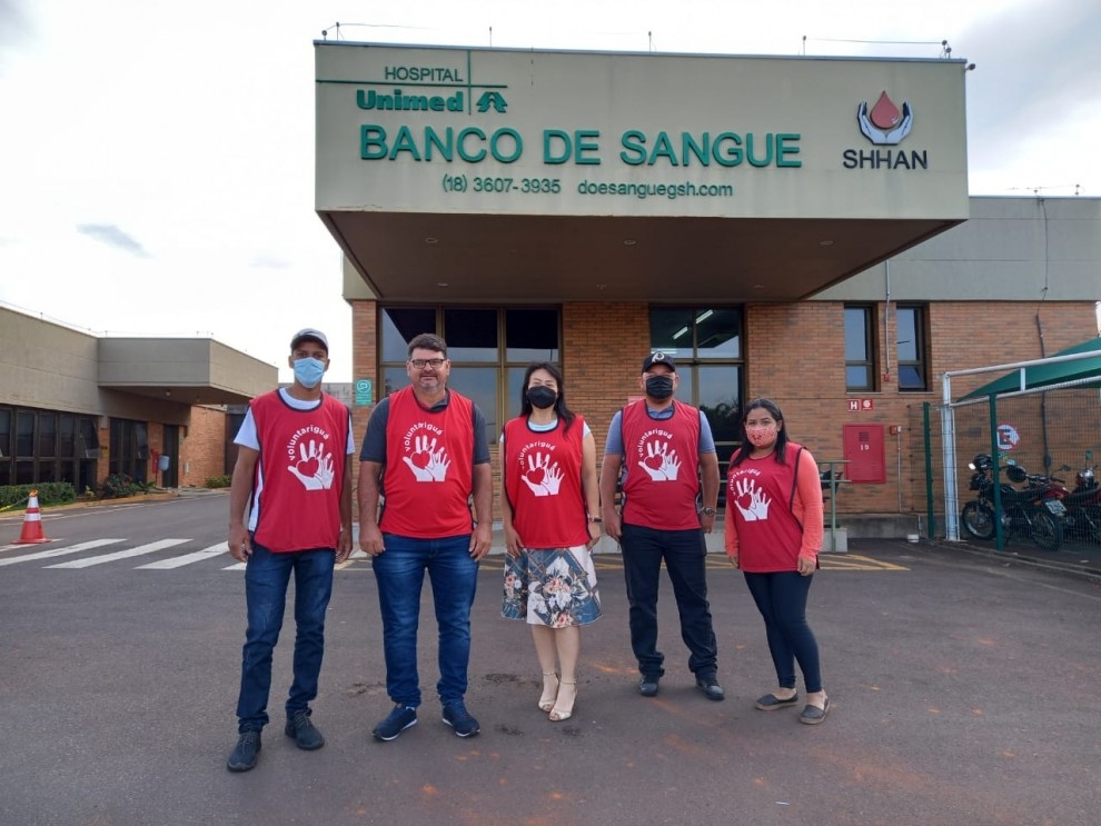 Funcionários das Águas de Andradina e Águas de Castilho doaram sangue no Banco de Sangue de Araçatuba