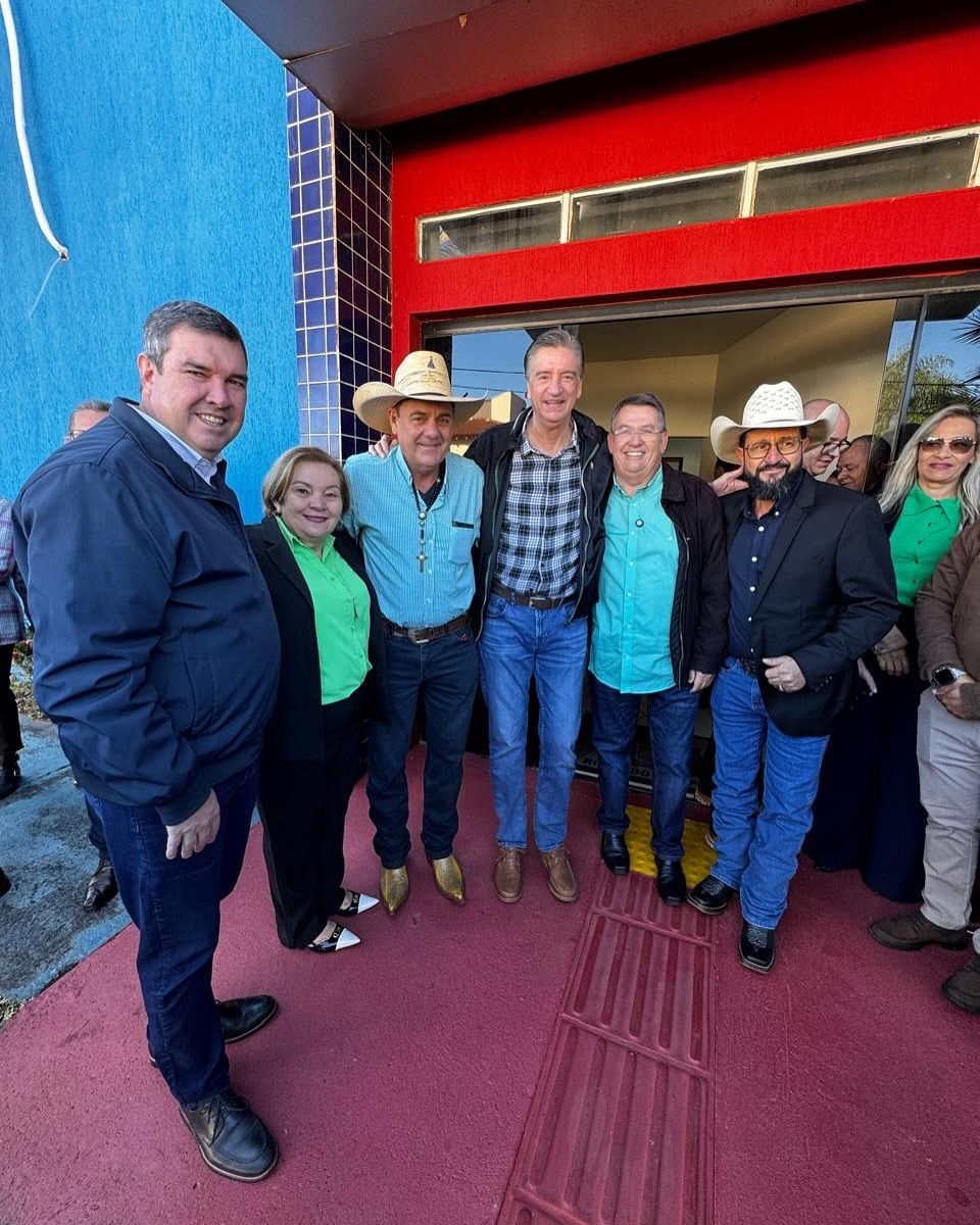 Ex-prefeito de Três Lagoas Angelo Guerreiro participa de evento com Governador de MS em Ribas do Rio Pardo