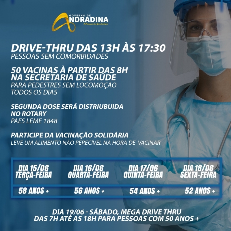 Vacina Contra a Fome amplia arrecadação de alimentos em Andradina