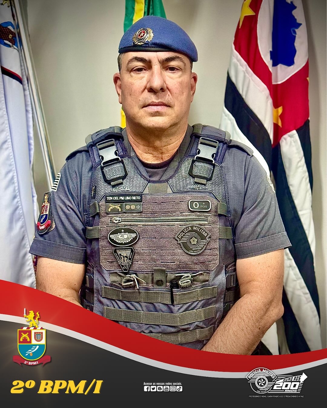 Tenente-Coronel Antonio Lino Neto é o novo comandante do 2º BPM/I de Araçatuba