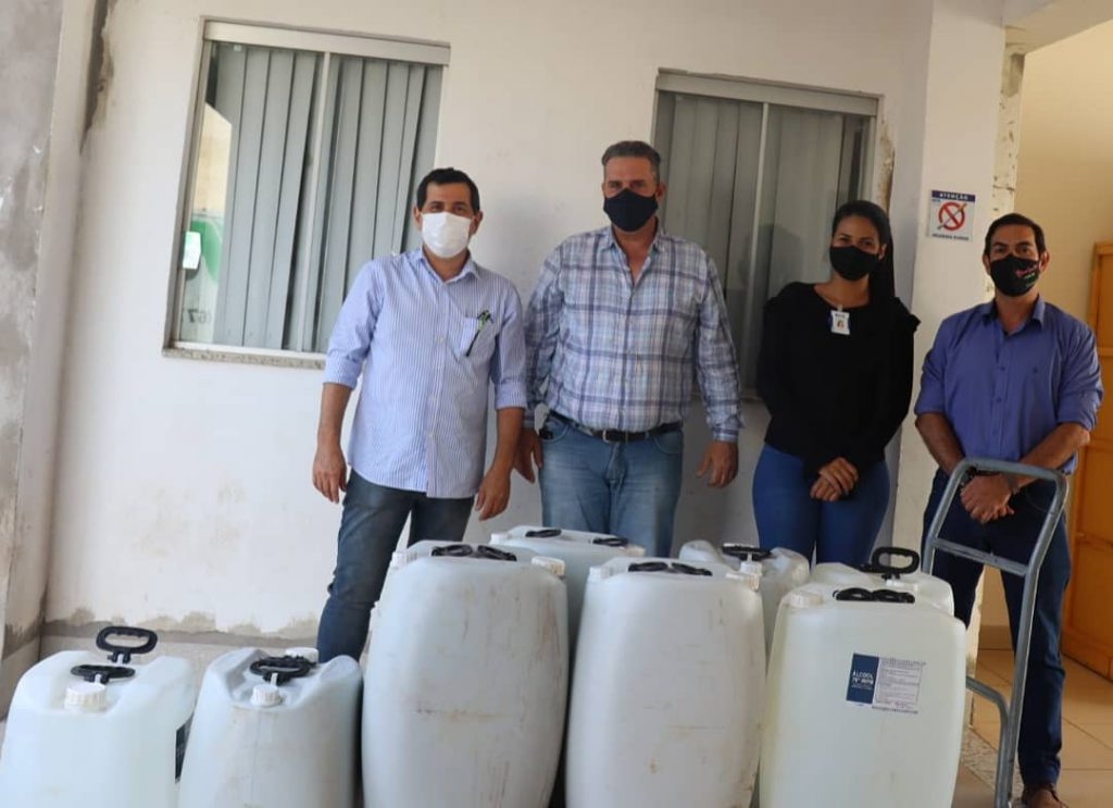 Usina de Aparecida do Taboado doa 400 litros de álcool 70% ao Hospital Auxiliadora de Três Lagoas