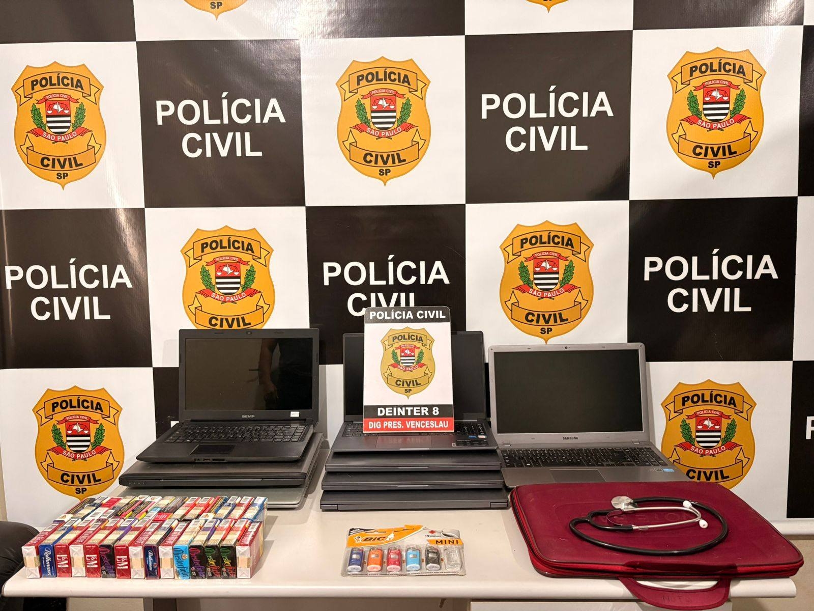 POLÍCIA CIVIL PRENDE HOMEM EM FLAGRANTE POR FURTOS PRATICADOS DURANTE A MADRUGADA EM PRESIDENTE VENCESLAU