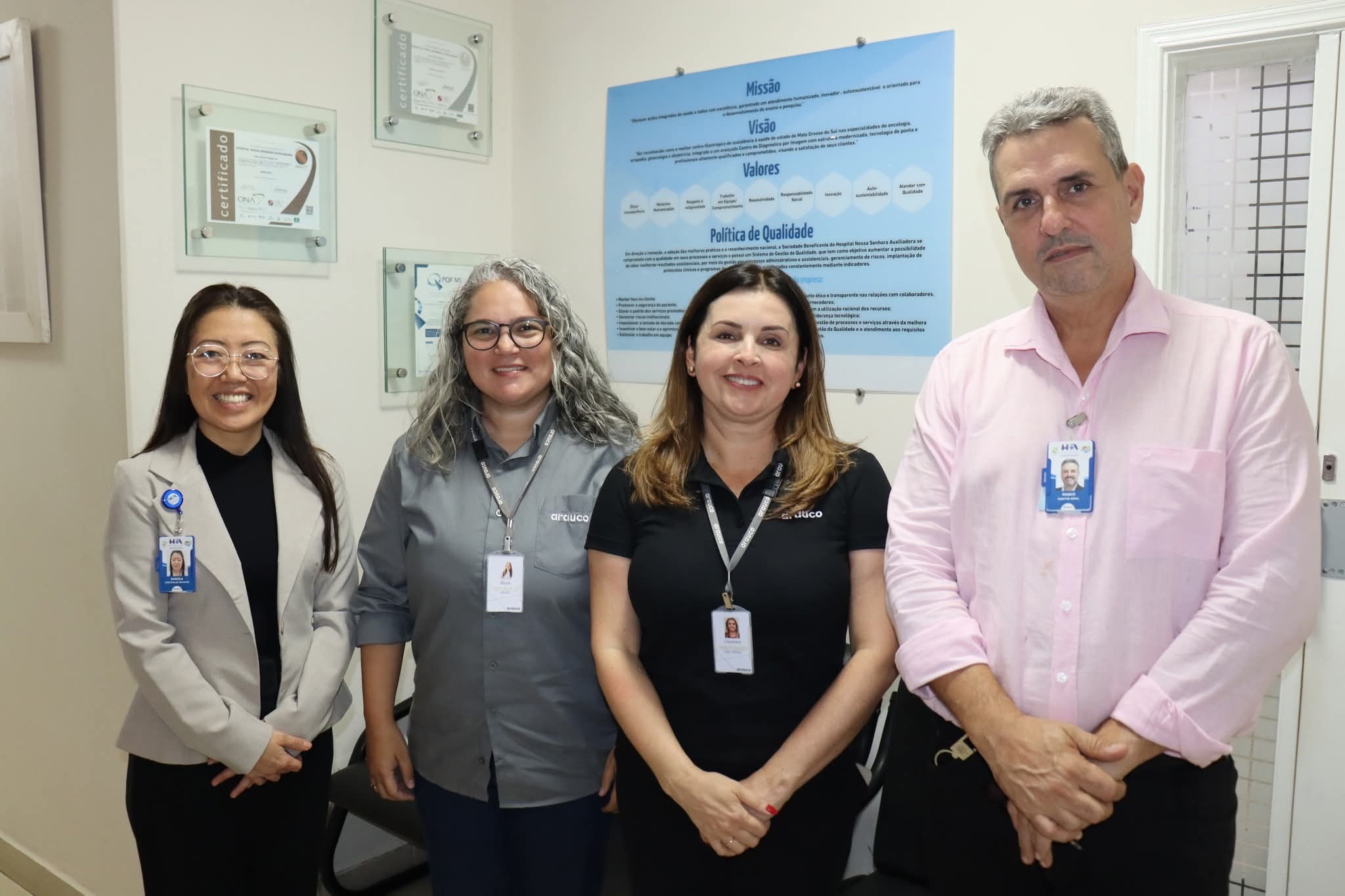 Hospital Auxiliadora de Três Lagoas recebe representantes da Arauco Celulose