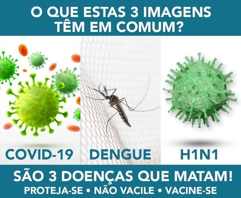 PREFEITURA DE CASTILHO  INFORMA  COVID-19▪︎ DENGUE E H1N1: AS TRÊS MATAM