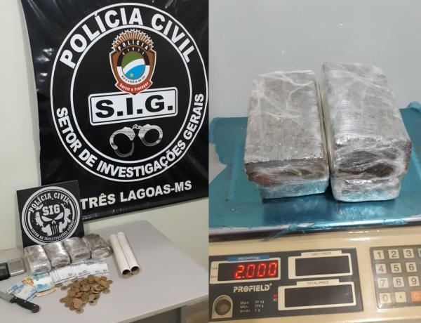 SIG de Três Lagoas prende traficante vulgo “FABIANINHO” alvo de investigação Jardim Violetas