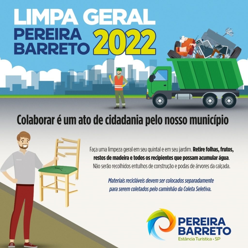 Com 03 óbitos por Leishmaniose neste ano, Pereira Barreto promove arrastão de limpeza urbana