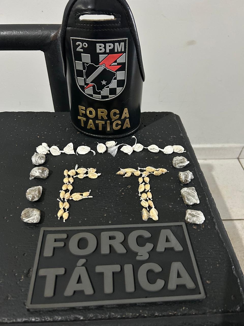 Polícia Militar em Três Lagoas apreende autor de tráfico de drogas