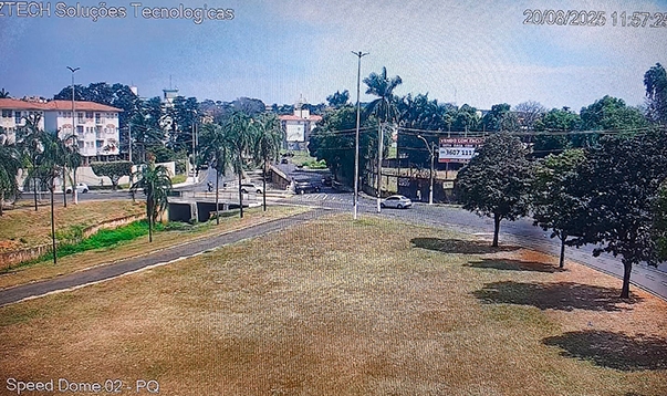 Câmeras de monitoramento reforçam segurança no Parque do Povo em Birigui