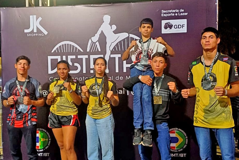 Equipe Lycans Club de Três Lagoas conquista seis medalhas no campeonato estadual de Muay Thai em Brasília