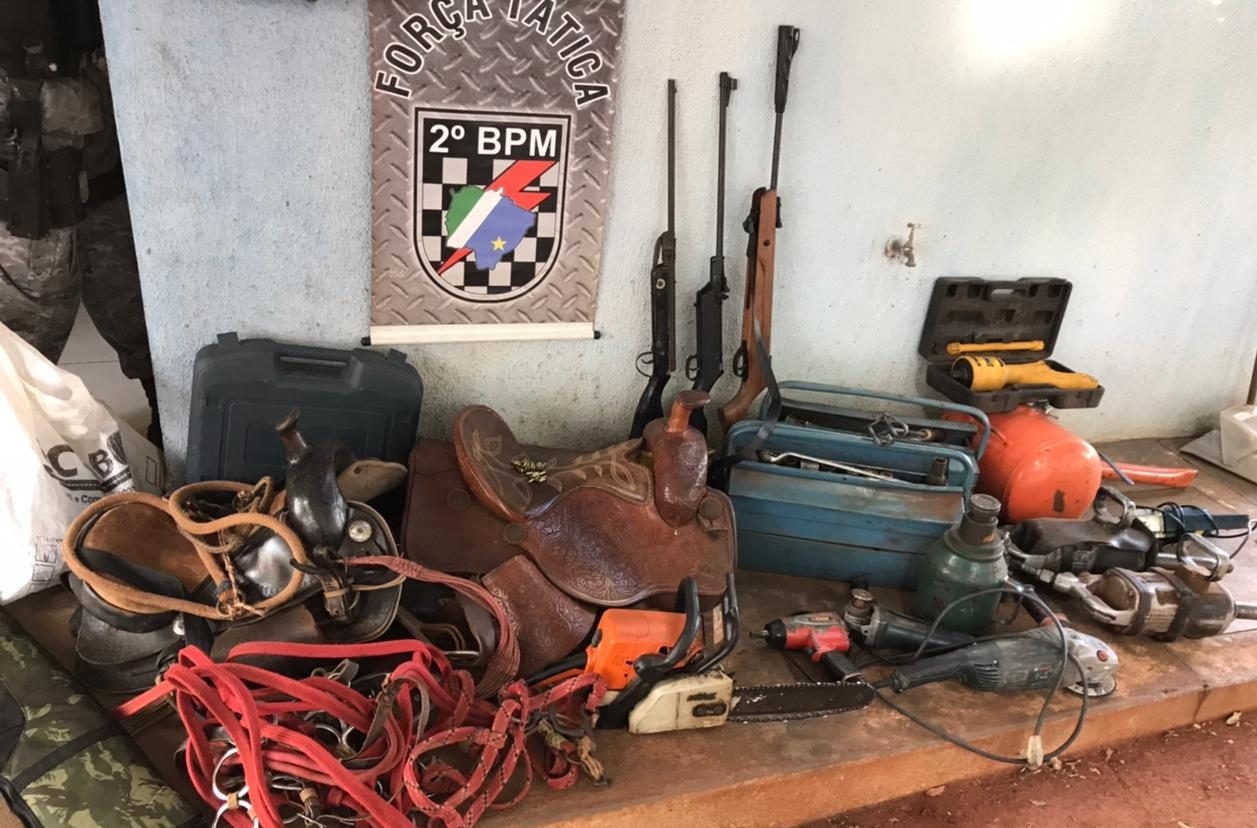 Polícia Militar apreende Armas de Fogo e produtos Receptados em Três Lagoas