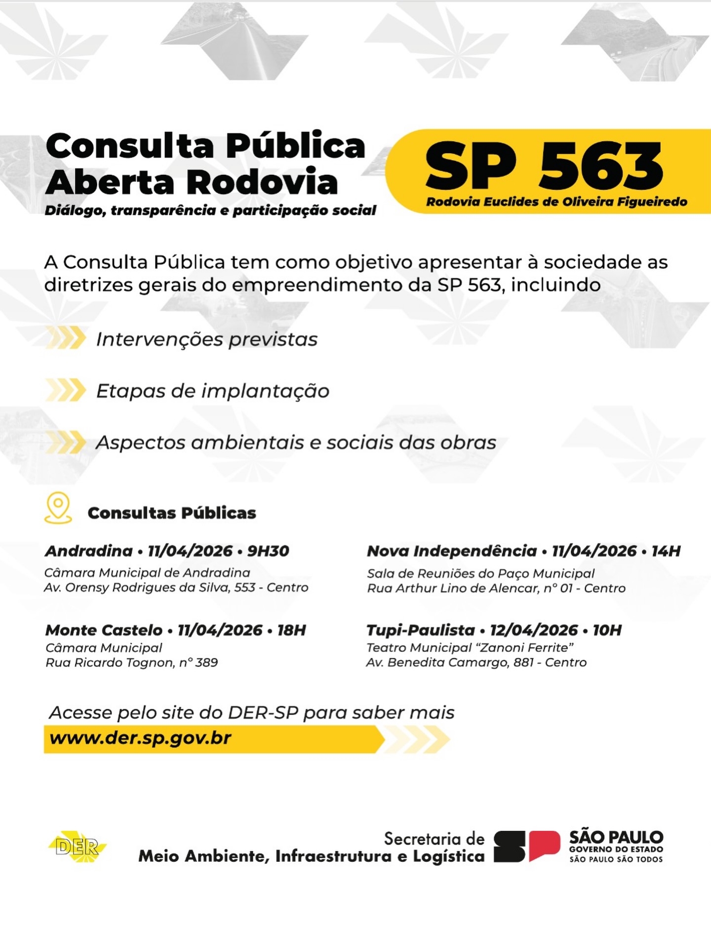 Monte Castelo participa da audiência pública das melhorias da rodovia General Figueiredo SP 563