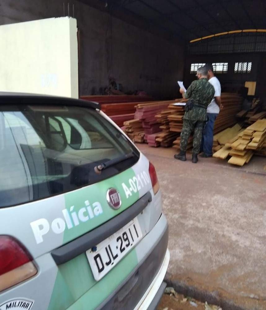 Em Mirandópolis Polícia Ambiental aplica multa de R$ 39 mil em uma empresa de madeira