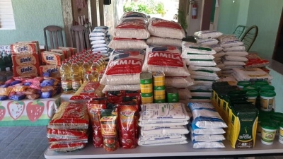 Castilho: Asilo Betel recebe meia tonelada de alimentos do Fundo Social