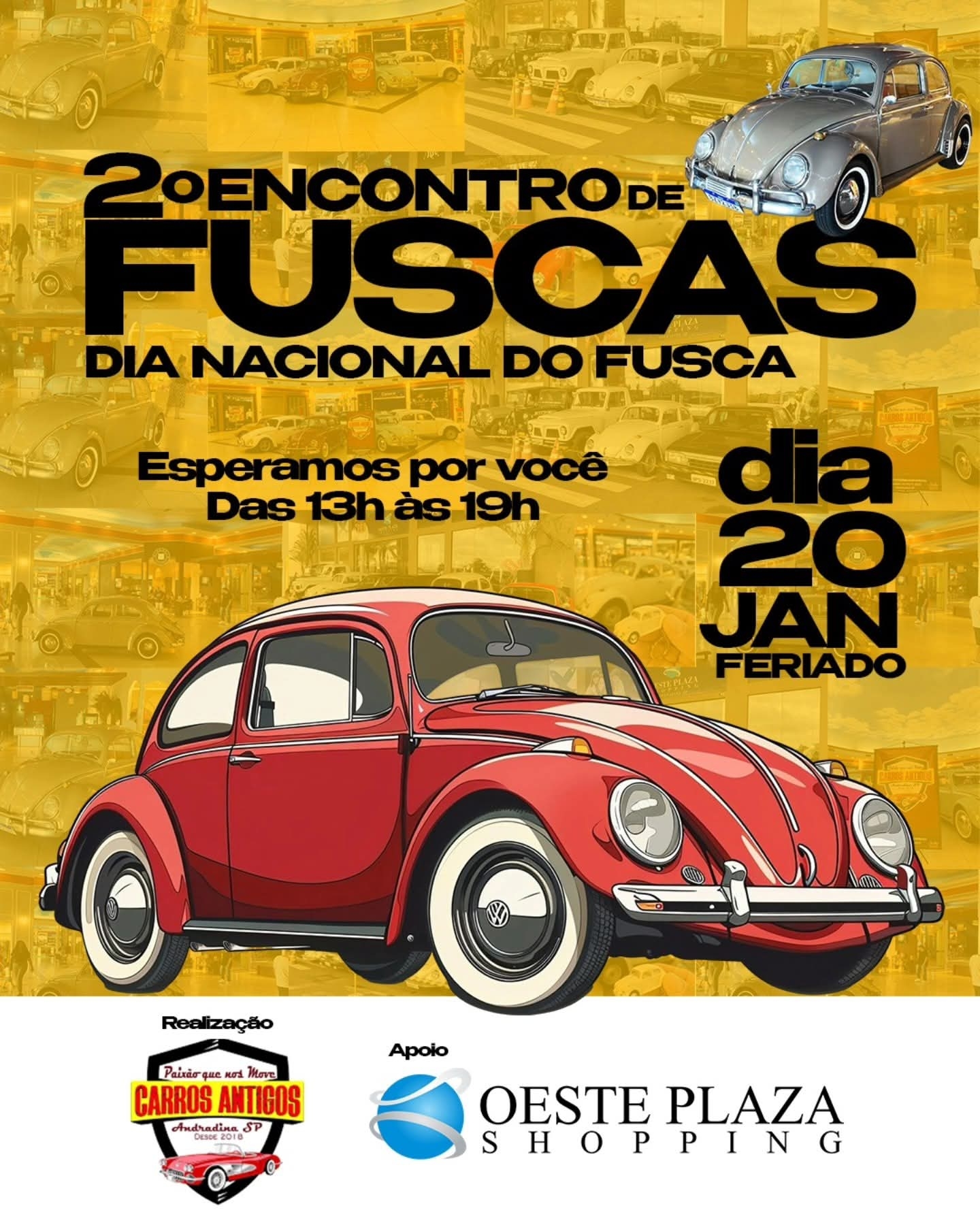 2° Encontro de Fuscas no Oeste Plaza Shopping em Andradina