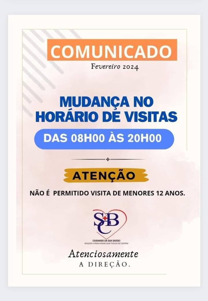 Hospital de Castilho altera horário de visitas aos pacientes internados