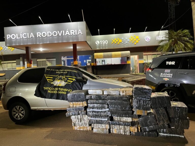 Policia Federal em Operação conjunta com TOR prende homem com 516 kg de Maconha em Birigui