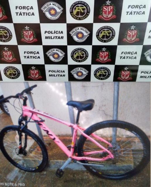Em Birigui Força Tática prende autor de furto e recupera bicicleta furtada em Coroados