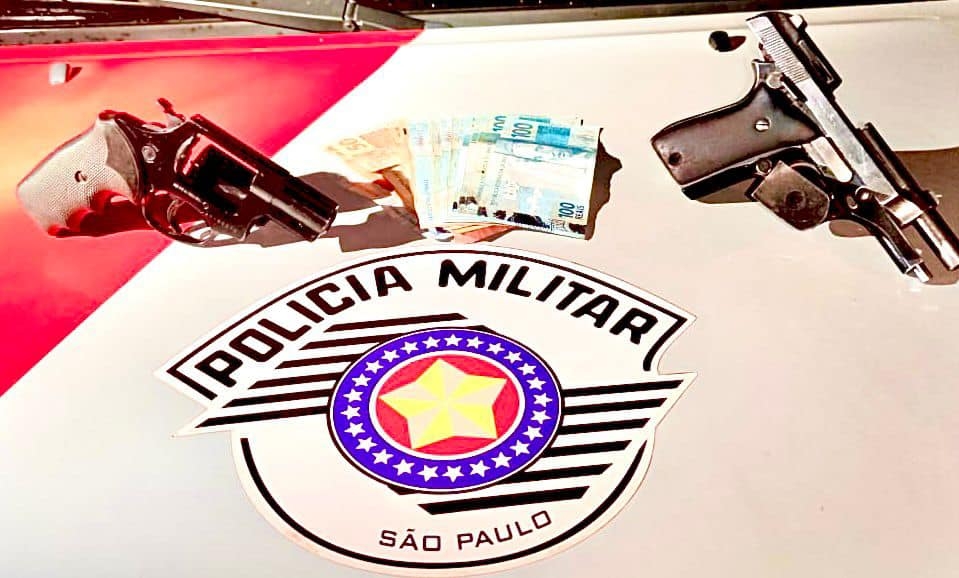 Tático Comando prendeu morador de Marília na Rodoviária de Andradina com 02 armas de fogo e o vendedor de armas do bairro Pereira Jordão
